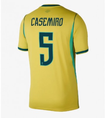 Brasilien Casemiro #5 Hjemmebanetrøje VM 2026 Kortærmet